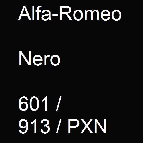 Alfa-Romeo, Nero, 601 / 913 / PXN.